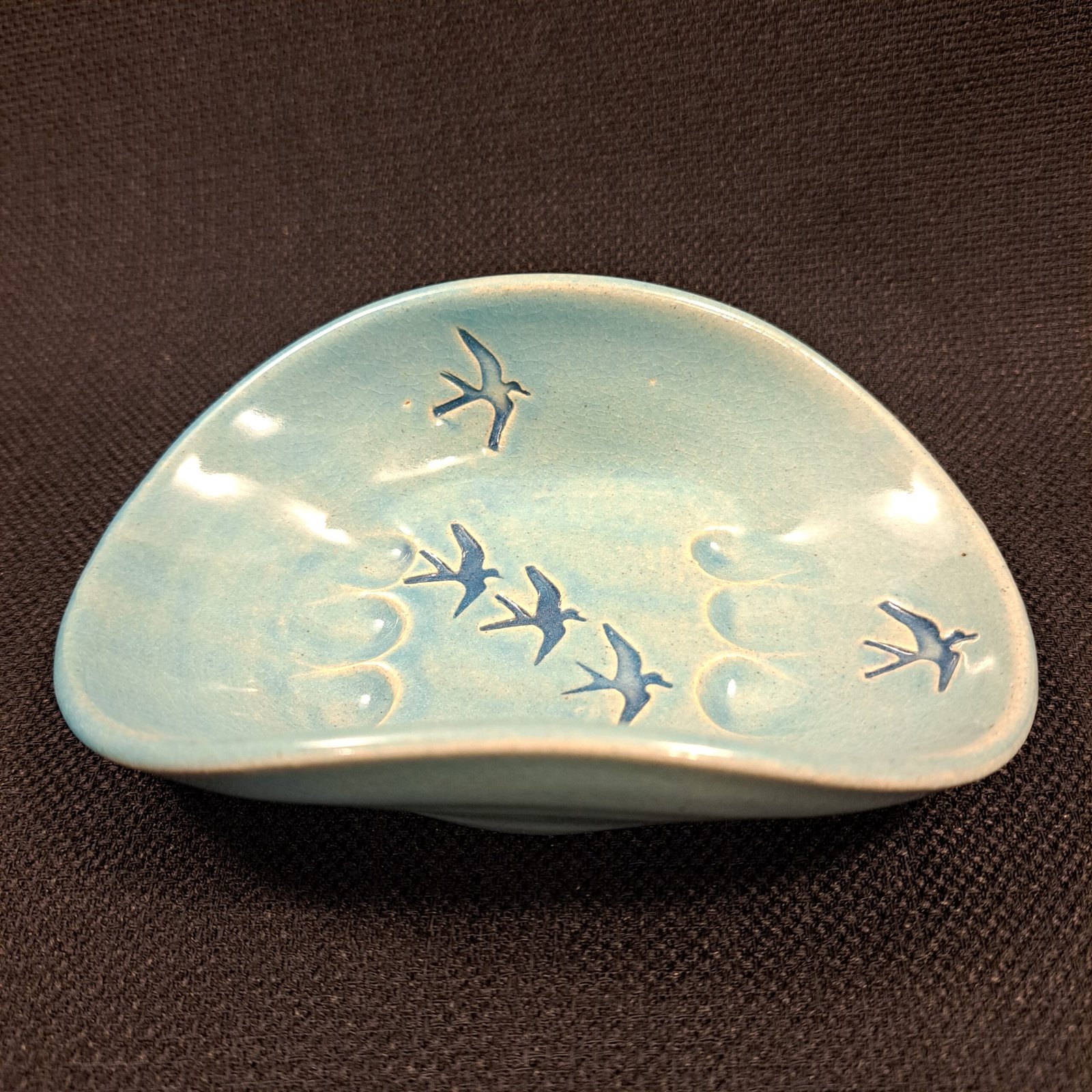 Soap Dish in Bluegreen